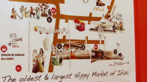 Mappa dell'Hippy Market Ibiza Punta Arabi